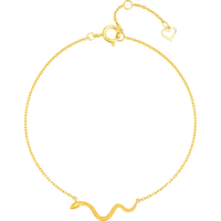 SoinLove 宝藏女孩系列 VE201 萌宠灵蛇18K黄金手链