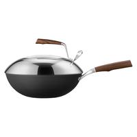 美珑美利 无涂层 纯铁锅