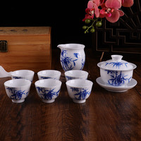 錦鳯 釉下彩手绘 功夫茶具套装