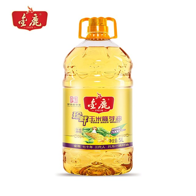 88VIP：金鹿 珍鲜玉米胚芽油 5L 一级压榨