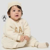 Gap/盖璞 仿羊羔绒 婴儿连体衣