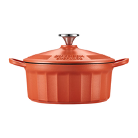 BUYDEEM 北鼎 CHEFWARE系列 CP521 汤锅(22cm、2.9L、铸铁、锦鲤红)