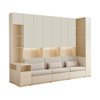  QuanU/全友 收纳储物 书柜组合 书柜B*3+卡座*3+边柜A+边柜B