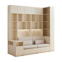  QuanU/全友 收纳储物 书柜组合 书柜A*2+卡座*2+边柜A+边柜B