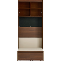  LINSY/林氏家居 储物展示 书柜 胡桃色|带卡座|1.0m+0.6m*2+0.8m