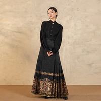  Anytime/随时 中国风 女士马面裙 绣花云肩