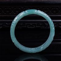  老庙黄金 素雅 翡翠手镯 礼盒