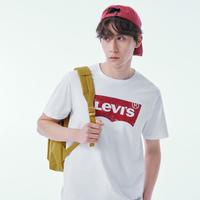 Levi's 情侣美式宽松印花时尚简约舒适潮流纯棉圆领短袖T恤