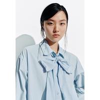 限尺码：UR UR2025春秋季蝴蝶结饰长袖开襟衬衫UYL250141