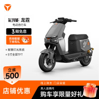 雅迪 冠能龙霆Y-G 电动自行车 时尚男士通勤代步防盗智能电动车 颜色到店自选