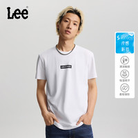 Lee/李 长方形Logo印花 男士短袖T恤
