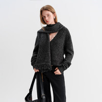  FANSILANEN/范思蓝恩 慵懒风 女士针织衫套装