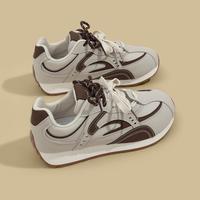 人本 女款2025秋季新款运动鞋厚底透气休闲鞋