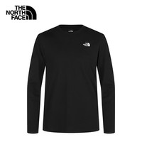 北面 26春夏新款男女款户外休闲纯棉透气圆领长袖T恤8GX5 JK3 XL