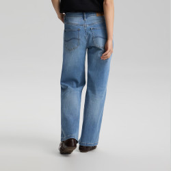Lee 26春夏新品五袋款429直筒牛仔裤中浅蓝女潮流