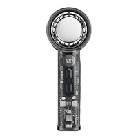 N 手持涡轮高速风扇 半导体制冷 100档+智能数显+透明款 3000mAh 10w