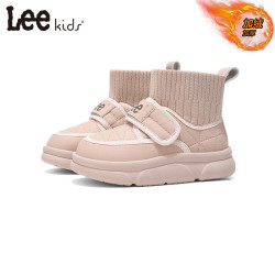 LEE KIDS 童鞋 秋冬季新款儿童棉鞋 户外休闲鞋 粉色