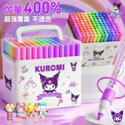 慢作 防水不透纸 儿童丙烯马克笔套装 贴纸