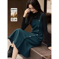  dme/德玛纳 蓬松绵羊毛 女士连衣裙