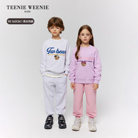 TEENIE WEENIE 贴布绣字母 儿童卫衣 紫色 110 cm