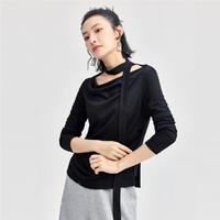 GIORDANO/佐丹奴 莱赛尔果冻肌理感 女士长袖T恤