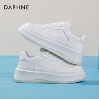 达芙妮 厚底小白鞋女款 新款板鞋百搭休闲鞋