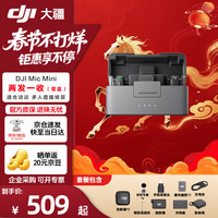 大疆 Mic Mini 领夹麦克风 高品音质 一拖二带盒