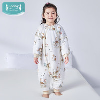 ibaby 恒温睡袋婴儿分腿式防踢被长绒棉儿童睡袋D 【双层针织棉100码