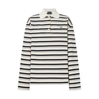  MO&Co./摩安珂 精梳棉 女士POLO衫 黑白条色 S /160