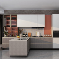 海尔 橱柜定制 3.6+3.6+1.5米橱柜+22平衣柜 双饰面