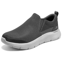  SKECHERS/斯凯奇 高回弹 男士健步鞋  炭灰色/CHAR 41