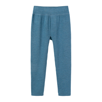 YeeHoO英氏儿童保暖裤加厚男女童中大童冬季打底保暖秋裤 蓝色 140  蓝色2