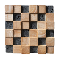 大锲 老船木木质原木 实木马赛克电视背景墙