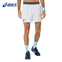 亚瑟士 短裤网球服运动短裤春夏款透气速干衣运动训练跑步短裤男 白色