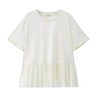 GIORDANO/佐丹奴 拼接珍珠纱下摆 女士T恤
