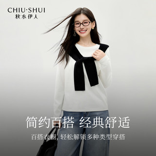  CHIU·SHUI/秋水伊人 简约通勤 女士长袖T恤