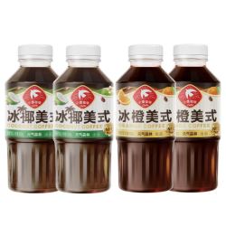 绝对元气 元气森林 小鹰经典咖啡 冰椰+冰橙 400ml×4瓶 组合装