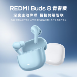 红米 Buds 8 青春版 主动降噪 真无线蓝牙耳机