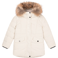 HAZZYS/哈吉斯 三防保暖 女童羽绒服 奶油色 145
