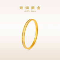  老铺黄金 古法手工 足金手镯