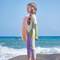 kk树 儿童泳衣男女童长袖防晒游泳装备耐氯A类