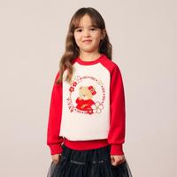 Paw in Paw Paw in  Paw 卡通小熊童装26年新款男女童国风圆领卫衣加绒