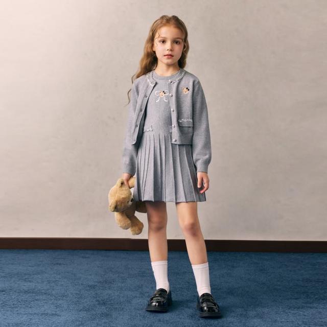 Paw in Paw Paw in  Paw 卡通小熊童装26年新款女童女宝宝套装裙两件套