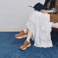 蹀愫 宋佳同款巧克力泡芙26春厚底增高5.5舒适老爹户外休闲运动鞋