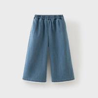 戴维贝拉 儿童牛仔裤女童2026春装新款九分裤中大童洋气休闲直筒裤
