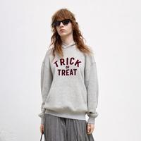 MO&Co. 底抓毛棉质印花街头连帽卫衣女装