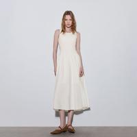 ONLY 2026春季U领腰间抽褶长裙连衣裙女