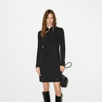 MO&Co. MOCO连衣裙新中式天鹅绒捏褶女装