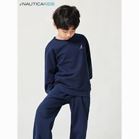 百亿补贴：NAUTICA 2024春秋男女童套头卫衣儿童圆领百搭上衣