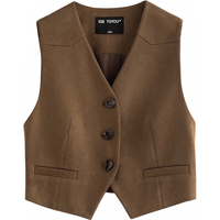  TOYOUTH/初语 复古 女士马甲 S